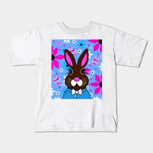 Springtime Easter Bunny Funny - Easter Art Kids T-Shirt